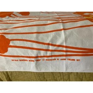 Marrimekko Vintage Fabric / Tablecloth "Puro" Print 1971 50"x53"